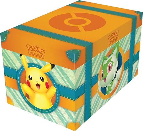 Pokémon: Coffre Aventure à Paldea du JCC Pokémon (7 Cartes Promo Brillantes et 6 boosters)
