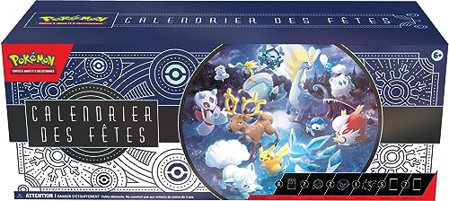 Pokémon - Calendrier des fêtes 2023 - Jeux de société - Cartes à jouer et à collectionner - A partir de 6 ans - Version française