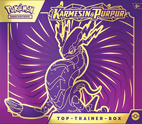 Pokémon Jeu de Cartes à Collectionner : Coffret Dresseur Haut de Gamme Karmesin & Pourpre (Miraidon) (9 boosters et Accessoires Premium)