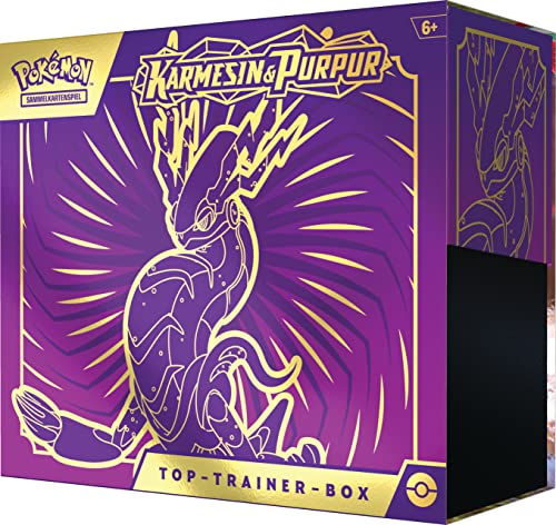 Pokémon Jeu de Cartes à Collectionner : Coffret Dresseur Haut de Gamme Karmesin & Pourpre (Miraidon) (9 boosters et Accessoires Premium)
