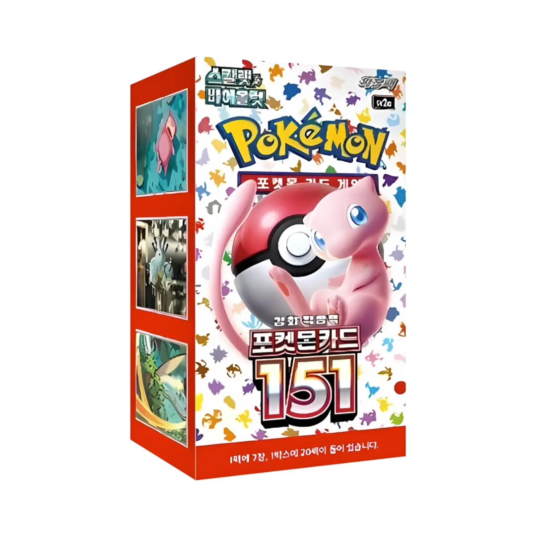 Pokémon 151 Display Coréen 20 Boosters - Édition Officielle Authentique Scellée