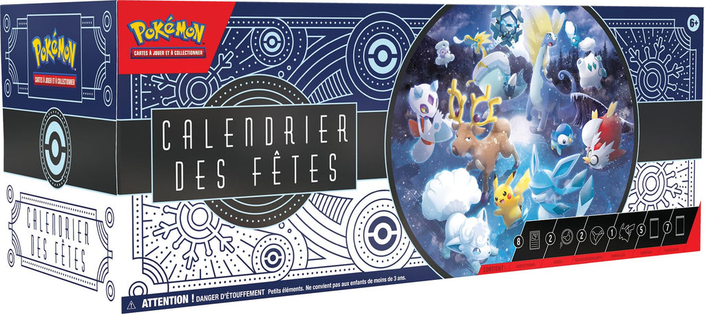 Pokémon - Calendrier des fêtes 2023 - Jeux de société - Cartes à jouer et à collectionner - A partir de 6 ans - Version française