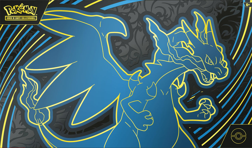Pokémon: Collection Ultra Premium Mega Charizard X-ex du GCC Pokémon (Deux Cartes holographiques, 18 enveloppes d'extension et Accessoires Premium)