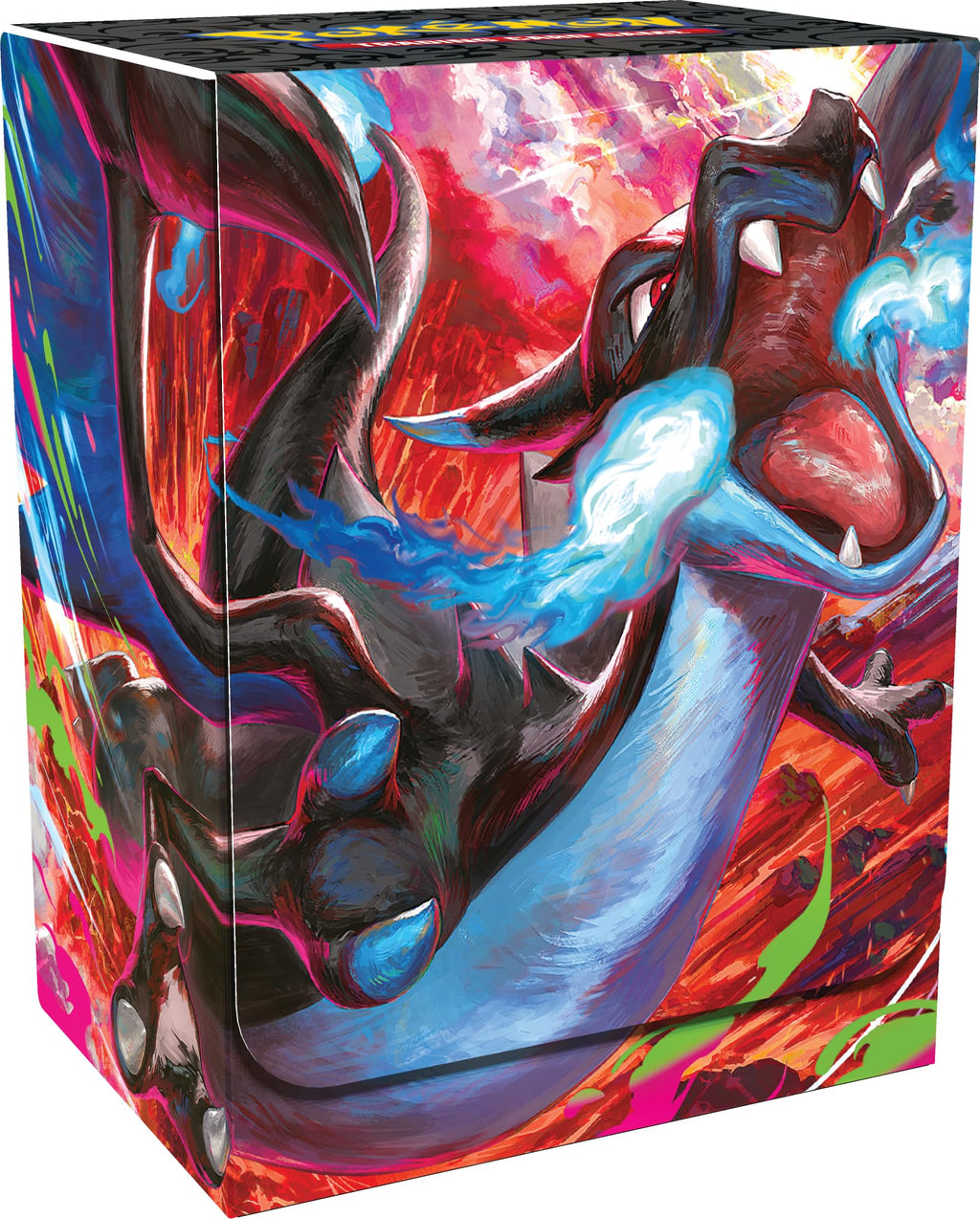 Pokémon: Collection Ultra Premium Mega Charizard X-ex du GCC Pokémon (Deux Cartes holographiques, 18 enveloppes d'extension et Accessoires Premium)