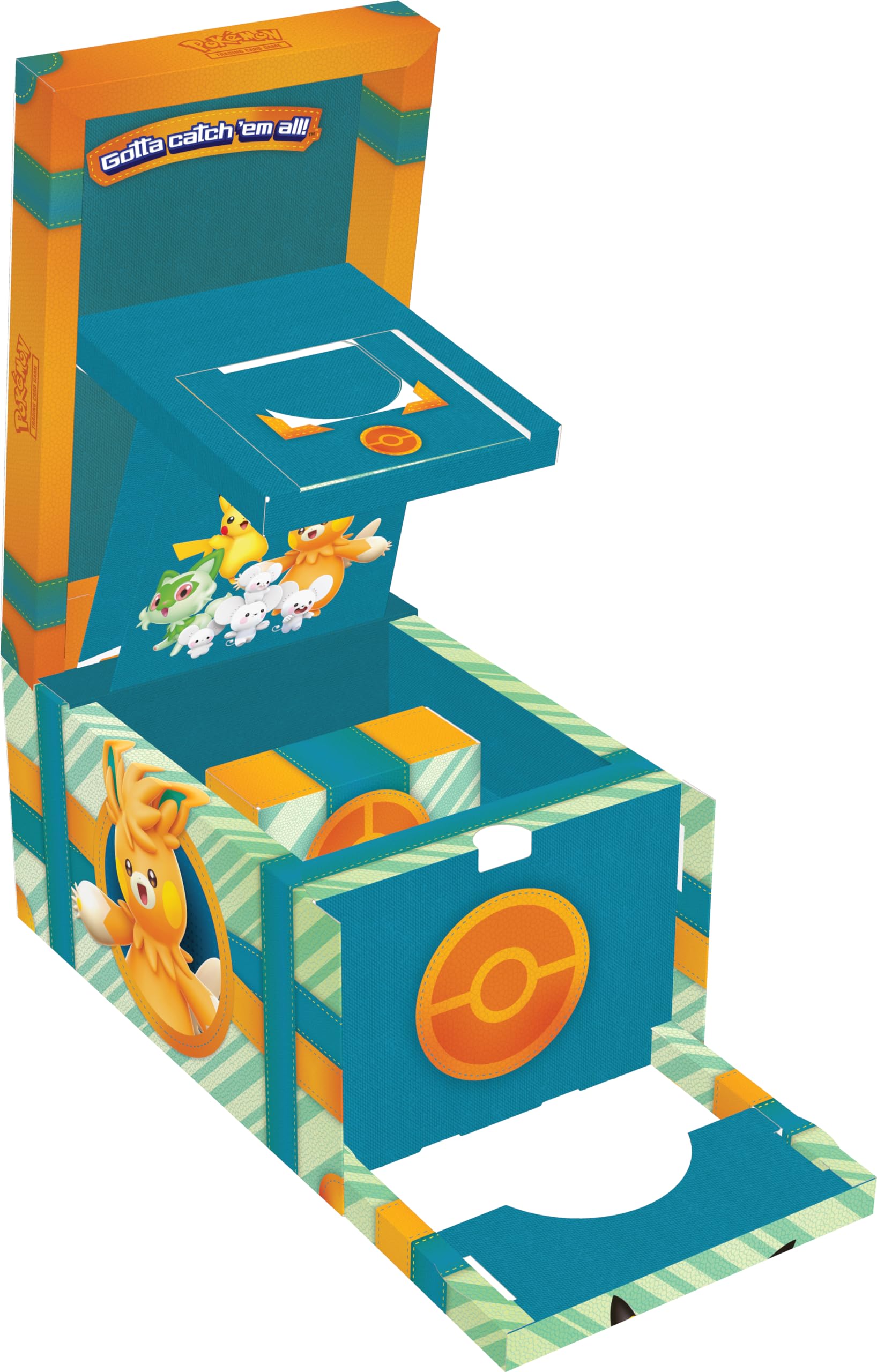 Pokémon: Coffre Aventure à Paldea du JCC Pokémon (7 Cartes Promo Brillantes et 6 boosters)